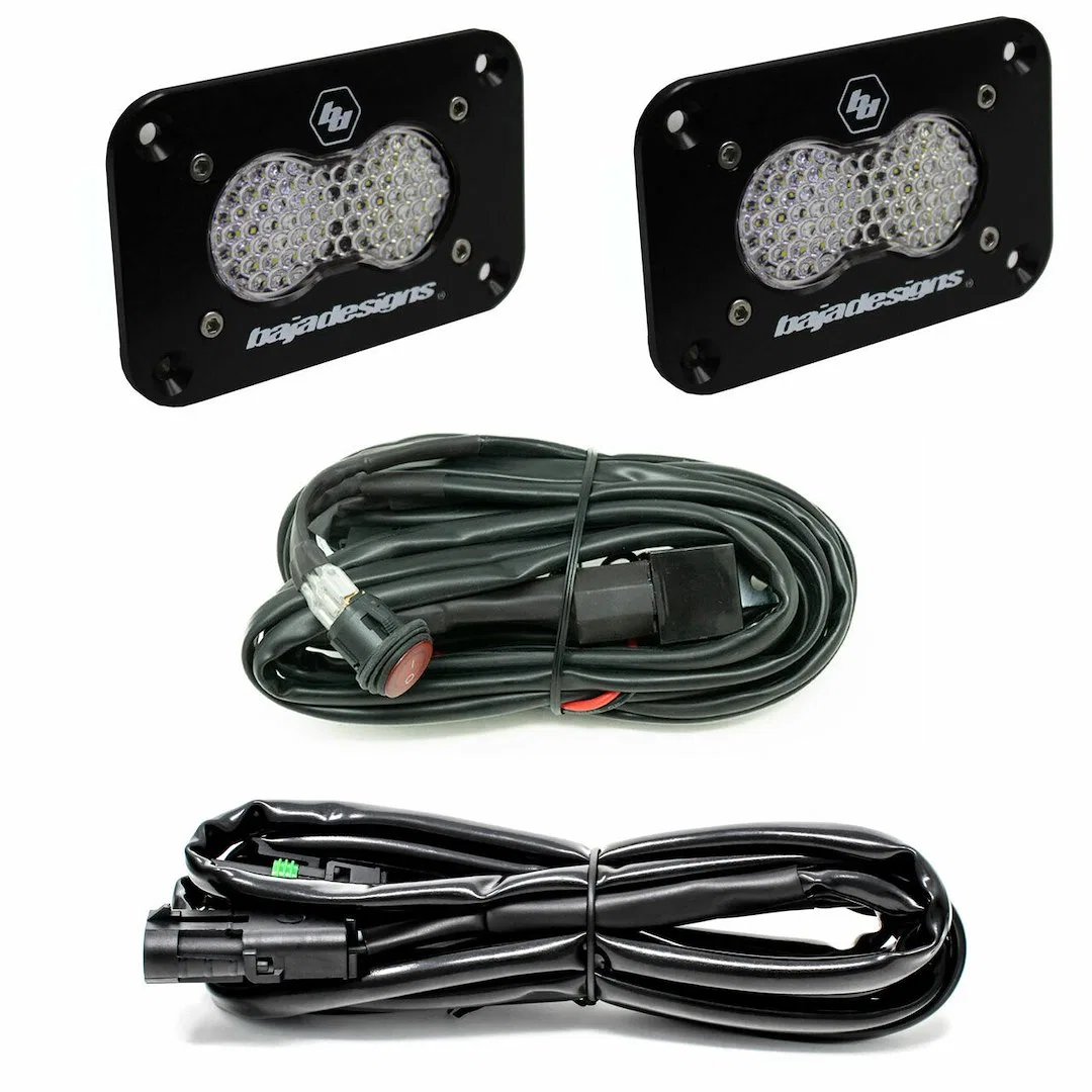 547808 – BAJA DESIGN Backup Light - LED, Bumper Mounted Set of 2 White Bulb Black 3 Inch x 2 Inch Rectangular Housing...